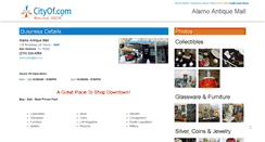 Desktop Screenshot of alamoantiquemall.com