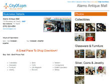 Tablet Screenshot of alamoantiquemall.com